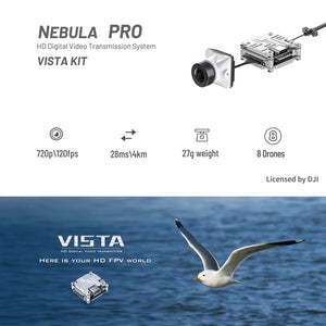 Caddx Nebula Pro Vista Kit 720p/120fps Low Latency HD Digital FPV System(Black)