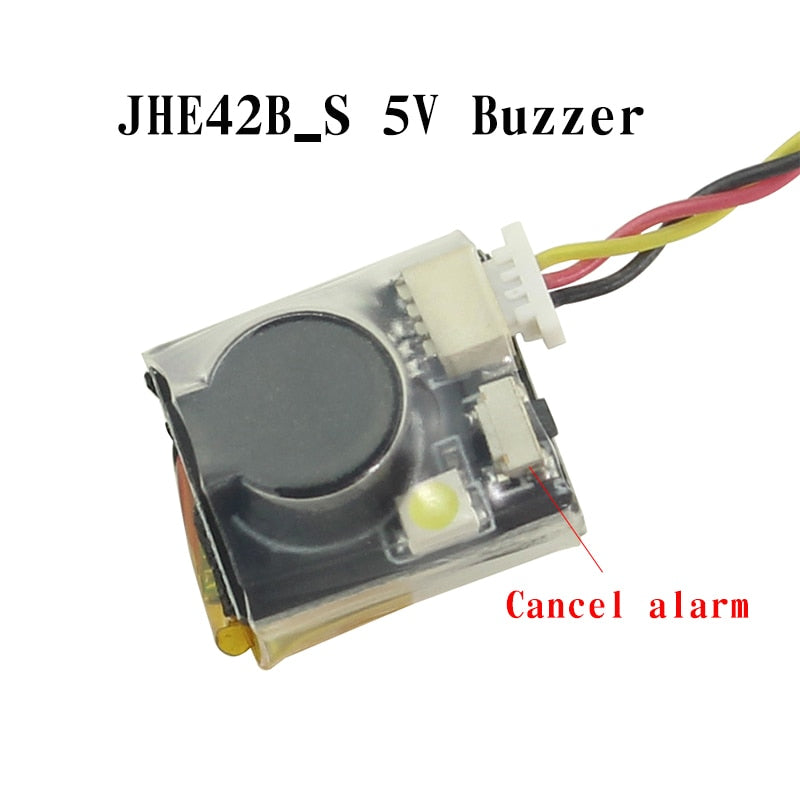 JHE42B_S 5V Super Loud Buzzer Tracker 100dB With LED Buzzer Alarm For FPV Racing Drone Flight Controller