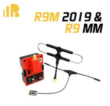 Load image into Gallery viewer, FrSky R9M 2019 Module with R9MM R9Mini R9 Slim+ R9 Receiver with mounted Super 8 and T antenna