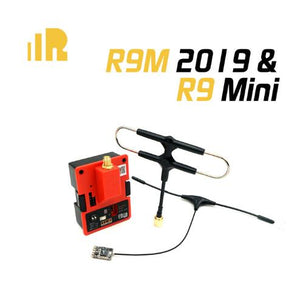 FrSky R9M 2019 Module with R9MM R9Mini R9 Slim+ R9 Receiver with mounted Super 8 and T antenna