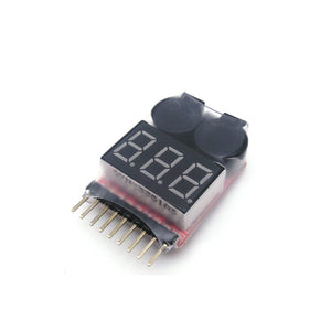 1PCS 1-8S Low Voltage Buzzer Alarm Lipo Battery Voltage Indicator Tester for RC Car RC Boat RC Drone