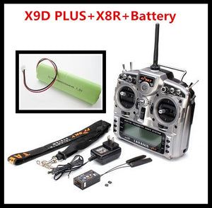 High Quality Original FrSky X9D Plus Transmitter 2.4G 16CH ACCST Taranis with x8r reciever  battery Carton Package For RC Model