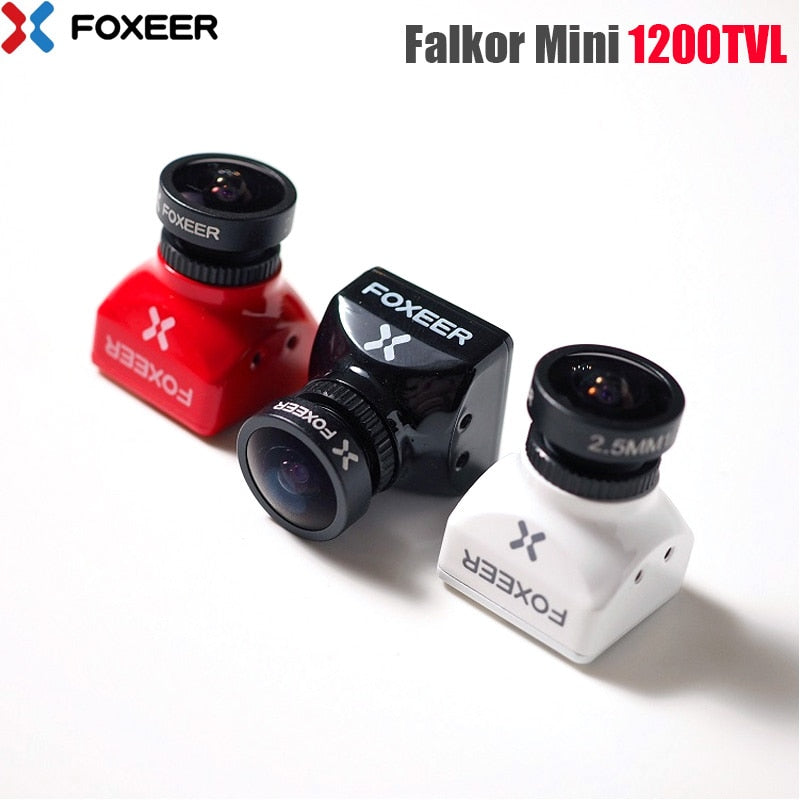 Foxeer Falkor Mini Camera 1200TVL FPV Cameras16:9/4:3 PAL/NTSC Switchable CMOS 1/3 GWDR Support 5~40V for RC Multicopter