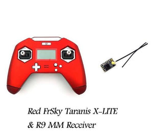 FrSky Taranis X-LITE 2.4GHz ACCST 16CH RC Transmitter Remote Control W/ R9 MM Receiver Red Black For RC Drone Models