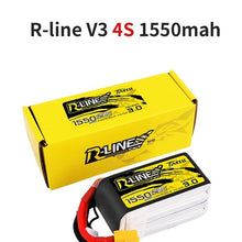 Load image into Gallery viewer, TATTU R-Line Version 3.0 V3  4S 6S 1300/1550/1800/2000mAh 120C 14.8V Lipo Battery with XT60 Plug for FPV Racing Drone Quadcopter