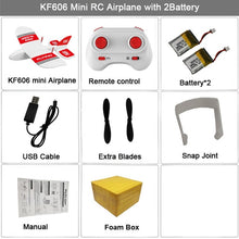 Load image into Gallery viewer, KF606 2.4Ghz RC Airplane Flying Aircraft EPP Foam Glider Toy Airplane 15 Minutes Fligt Time RTF Foam Plane Toys Kids Gifts