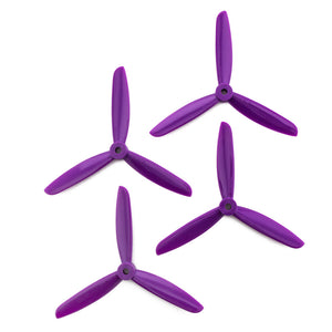 DAL 5x4.5 - 3 Blade Propeller - TJ5045 (Set of 4 - Purple)