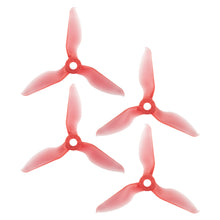 Load image into Gallery viewer, RaceKraft 3076 Clear Red 3-Blade (Set of 4)