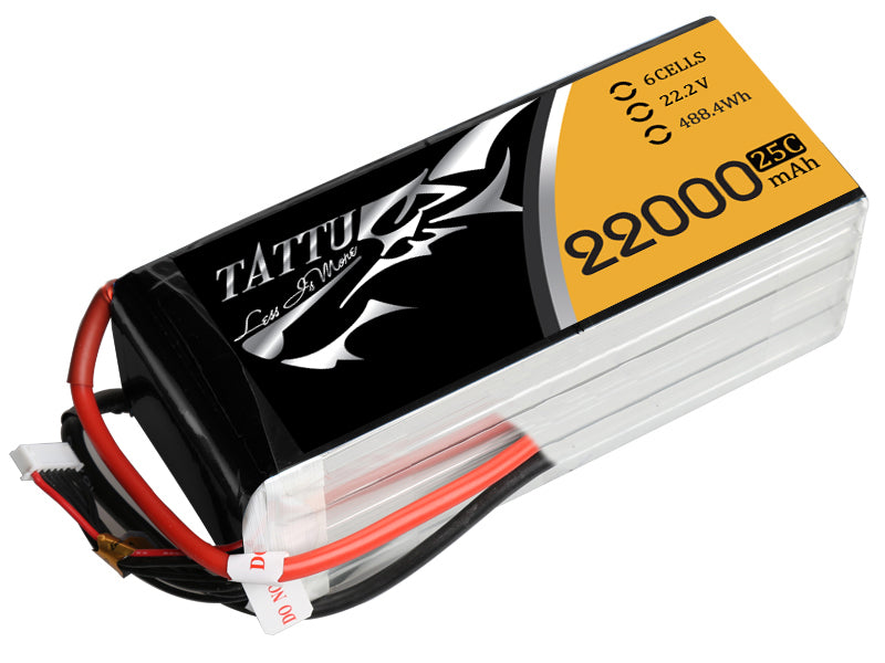TATTU 22000mAh 6s 25c Lipo Battery (AS150)