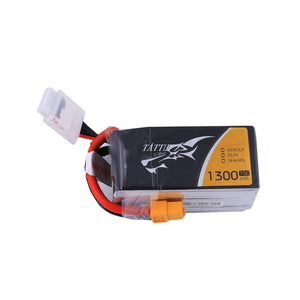 TATTU 1300mAh 6S1P 75C 22.2V Lipo Battery Pack with XT60 plug