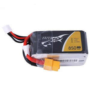 Tattu 850mAh 14.8V 75C 4S1P Lipo Battery Pack (XT60)