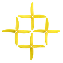 Load image into Gallery viewer, DAL 5x4 Propellers - 4 Blade (2 Pack - Yellow)